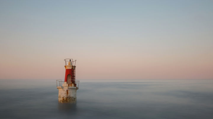 Fotografie getiteld "Lost at sea" door Philippe Holbé, Origineel Kunstwerk, Digitale fotografie