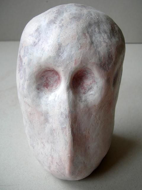 Skulptur mit dem Titel "LA TETE BLANCHE" von Sadon Gérard, Original-Kunstwerk, Andere