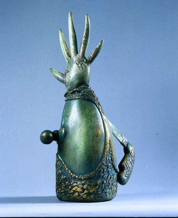Escultura intitulada "Teapot 14" por Philipp Rukavishnikov, Obras de arte originais, Bronze