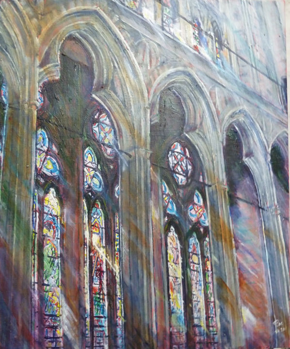 "Reflets colorés" başlıklı Tablo Philippe Lasselin tarafından, Orijinal sanat, Akrilik