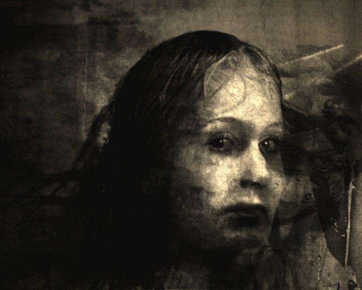 Photographie intitulée "Tristesse......" par Philippe Berthier, Œuvre d'art originale, Photographie manipulée