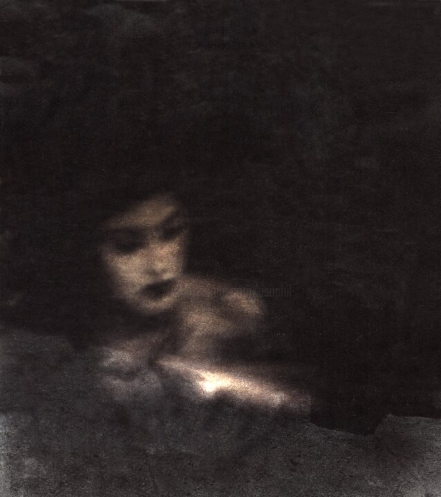 Digital Arts titled "Une Femme de L'ombr…" by Philippe Berthier, Original Artwork, Digital Painting