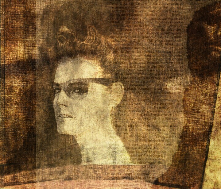 Digital Arts titled "Lunette Noire pour…" by Philippe Berthier, Original Artwork, Photo Montage