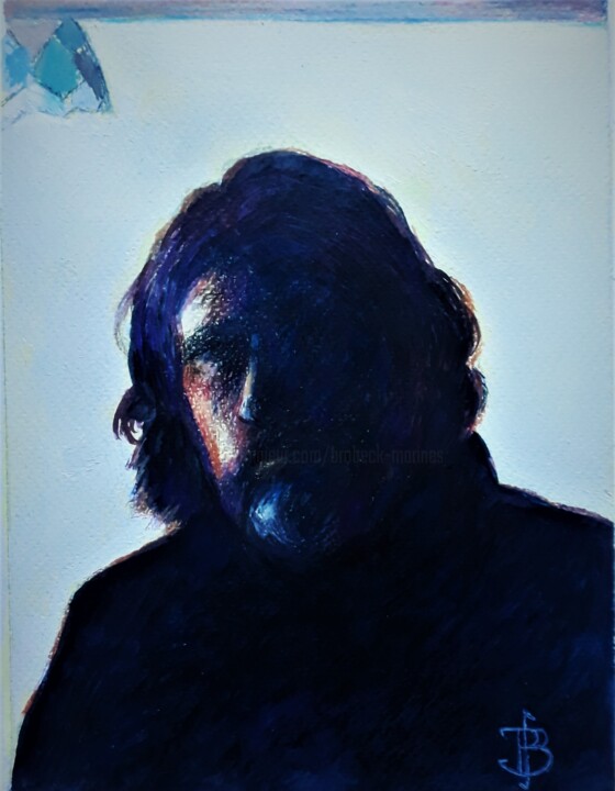 Malarstwo zatytułowany „" Autoportrait à la…” autorstwa Philippe Brobeck, Oryginalna praca, Akryl