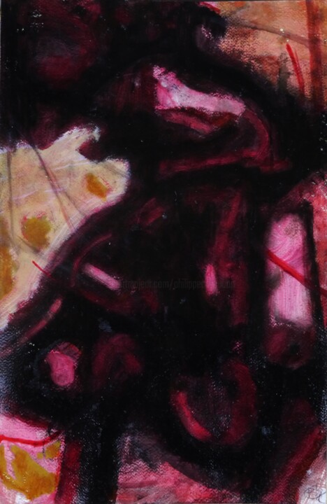 Картина под названием "Lesbos" - Philippe Casaubon, Подлинное произведение искусства, Масло