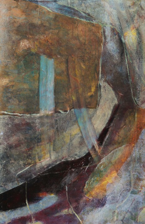 Pintura intitulada "Mycénes" por Philippe Casaubon, Obras de arte originais, Óleo