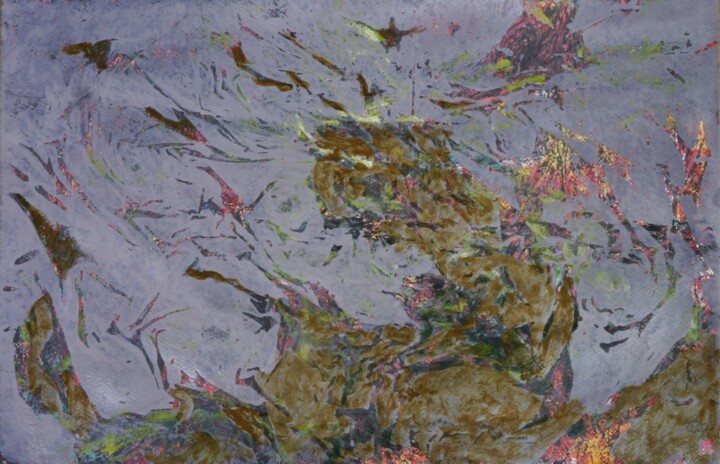 Malerei mit dem Titel "Oenopion" von Philippe Casaubon, Original-Kunstwerk, Öl