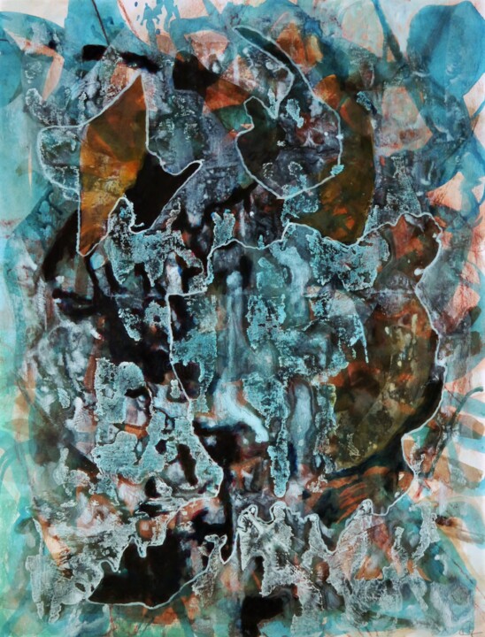 Картина под названием "Polyphonte" - Philippe Casaubon, Подлинное произведение искусства, Масло