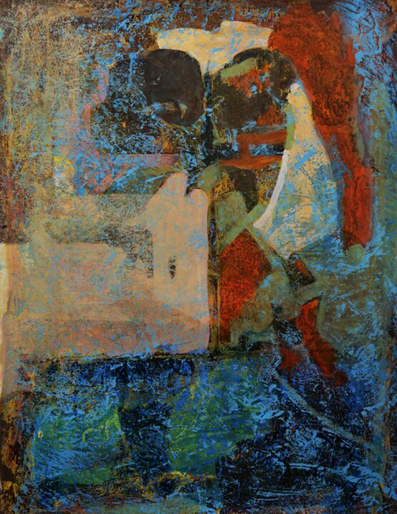 Pittura intitolato "Serimnir" da Philippe Casaubon, Opera d'arte originale, Olio