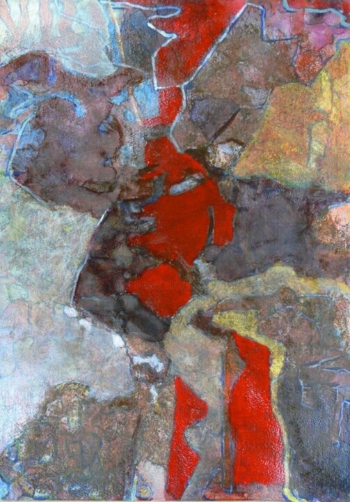 Pittura intitolato "Egisthe" da Philippe Casaubon, Opera d'arte originale, Olio