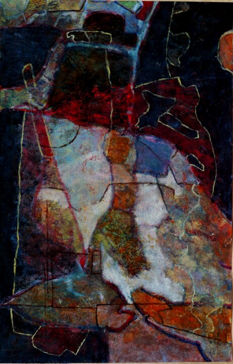 Картина под названием "Eurydice" - Philippe Casaubon, Подлинное произведение искусства, Масло