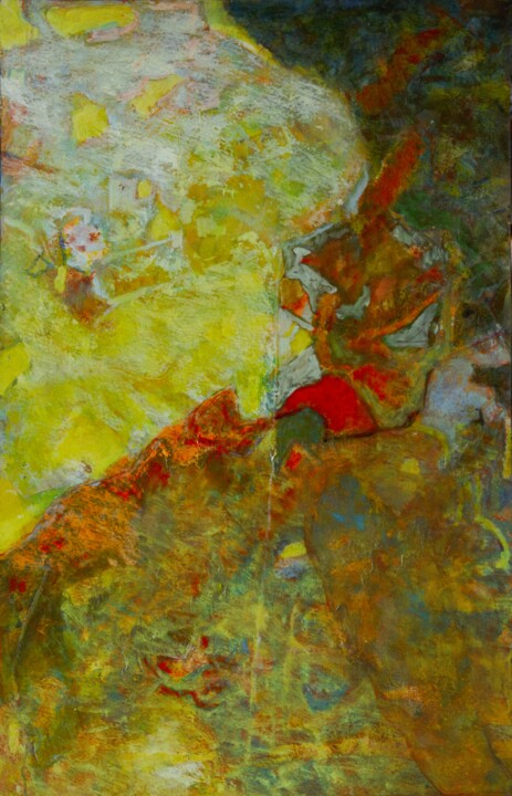 Painting titled "Gel" by Philippe Casaubon, Original Artwork, Oil