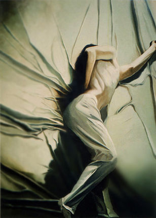 Peinture intitulée "la-toile-d-araigne-…" par Philippe Clicq, Œuvre d'art originale, Huile