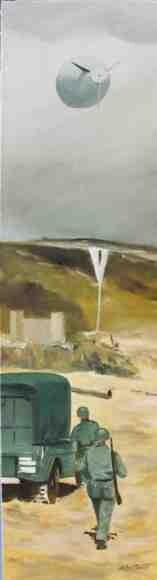 Pintura intitulada "Sur la plage" por Philippe Conrad, Obras de arte originais