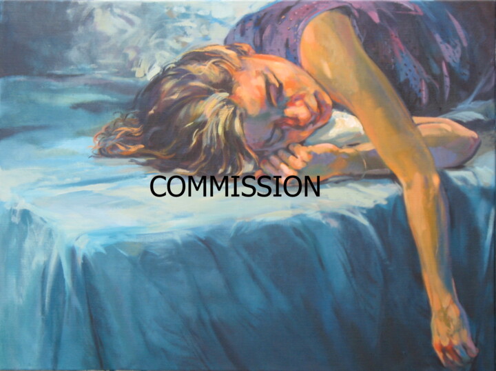 Painting titled "no title (Commissio…" by Philippe De Smedt, Original Artwork, Acrylic