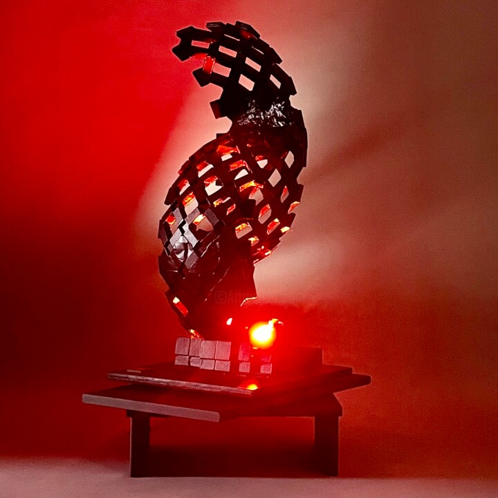 Sculpture intitulée "INVADER" par Philippe Fares, Œuvre d'art originale, Céramique