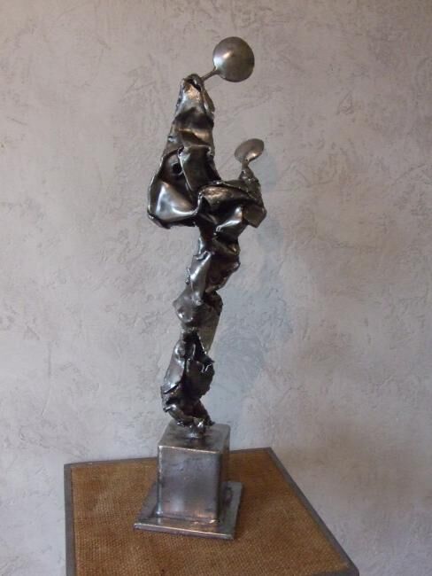 Scultura intitolato "La Mère et l'Enfant" da Philippe Fautrez, Opera d'arte originale