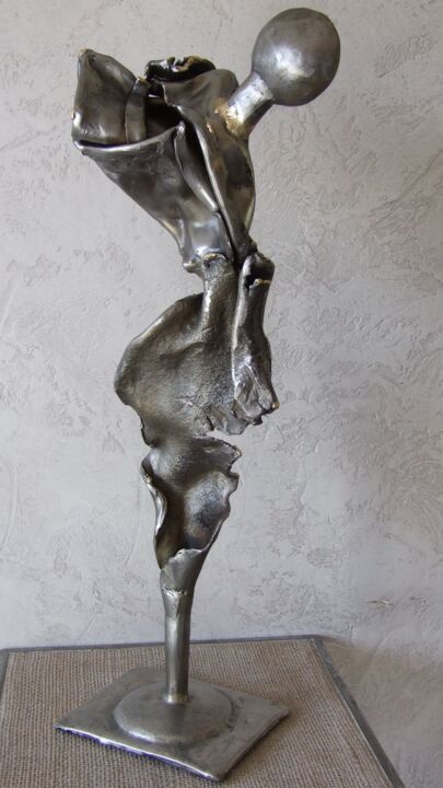 Sculpture intitulée "En toute simplicité" par Philippe Fautrez, Œuvre d'art originale, Métaux