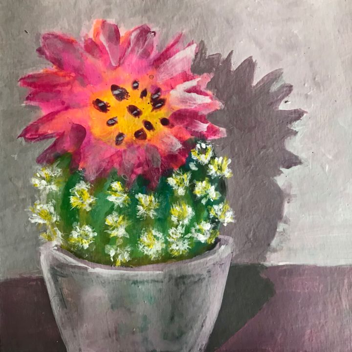 Peinture intitulée "Cactus 9" par Philippe Henriques, Œuvre d'art originale, Acrylique