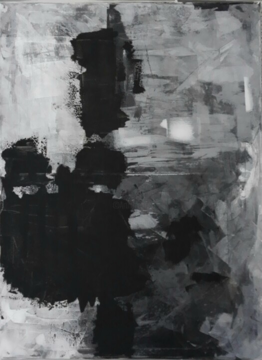 Картина под названием "02806023" - Philippe Hugon, Подлинное произведение искусства, Акрил Установлен на Деревянная рама для…