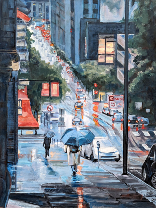 Peinture intitulée "San Francisco" par Philippe Jollivet, Œuvre d'art originale, Acrylique