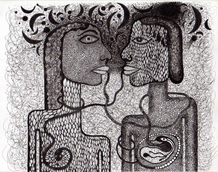 Peinture intitulée "lolotte-2014.jpg" par Philippe Lanneau, Œuvre d'art originale,