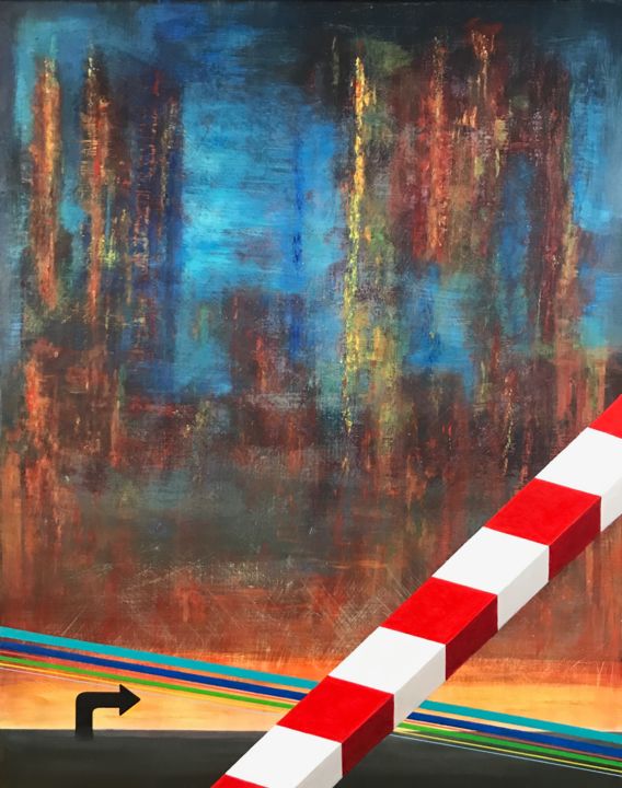Malerei mit dem Titel "When abstract meets…" von Philippe Manson, Original-Kunstwerk, Acryl Auf Keilrahmen aus Holz montiert
