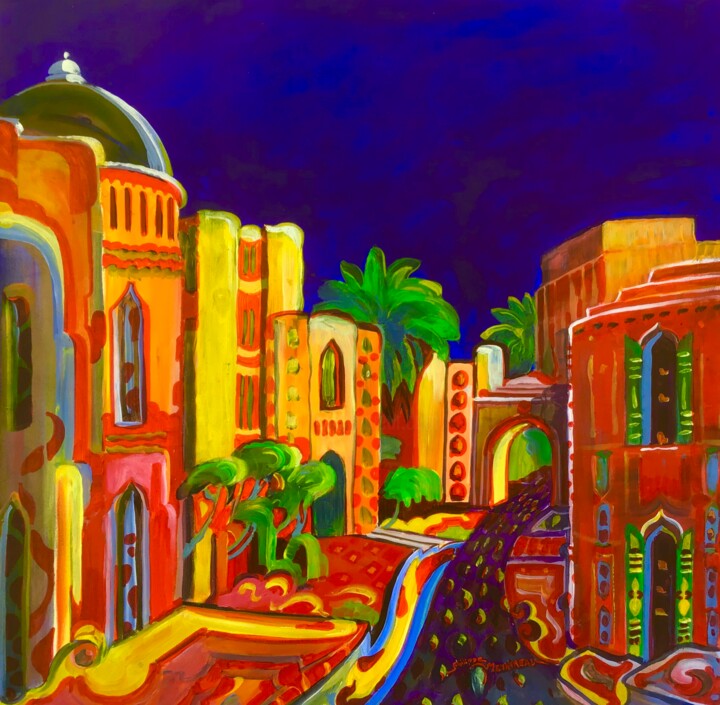 Peinture intitulée "Morocco" par Philippe Metaireau, Œuvre d'art originale, Acrylique