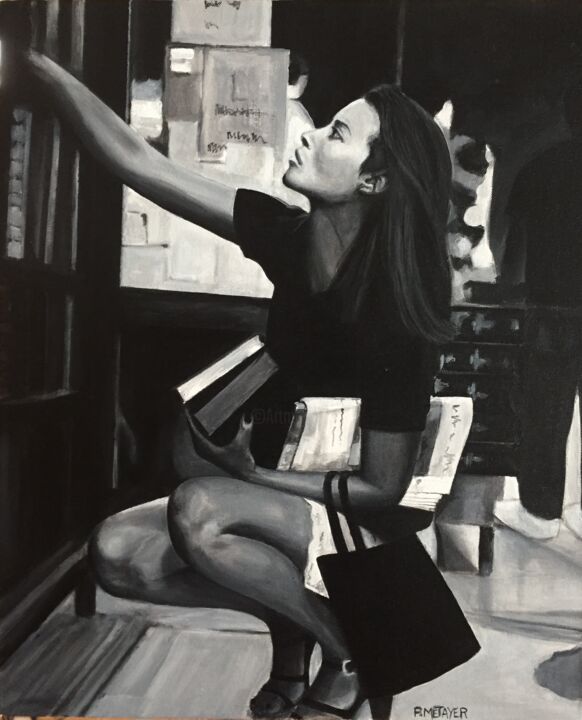 Peinture intitulée "Working girl N°28" par Philippe Metayer, Œuvre d'art originale, Acrylique