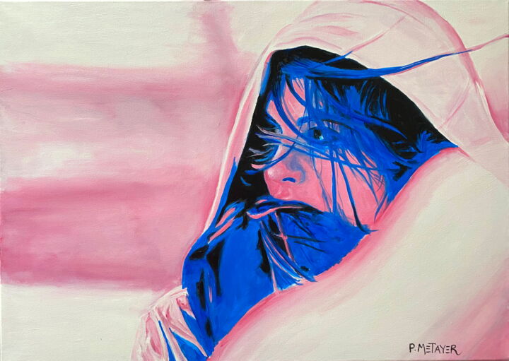 Peinture intitulée "Polaire" par Philippe Metayer, Œuvre d'art originale, Huile