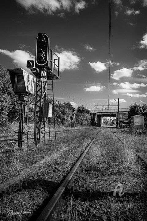 Photographie intitulée "voie ferrée" par Philippe Nannetti, Œuvre d'art originale, Photographie numérique