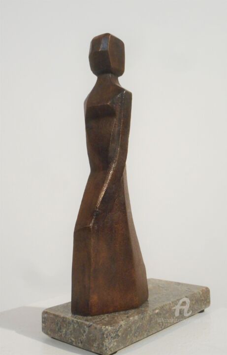 Sculpture titled "FIGURE Déambulante…" by Philippe Olive, Original Artwork, Bronze