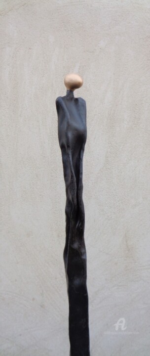 Sculpture titled "FIGURE  80" by Philippe Olive, Original Artwork, Metals