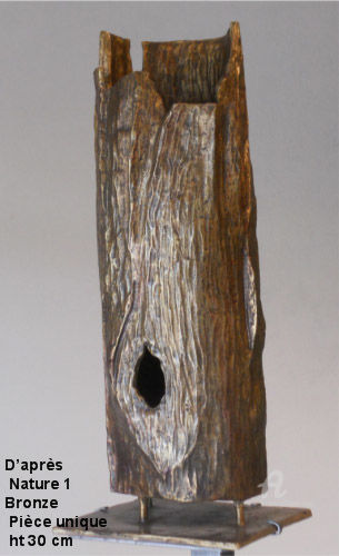 Sculpture intitulée "D'APRES NATURE 1" par Philippe Olive, Œuvre d'art originale, Métaux