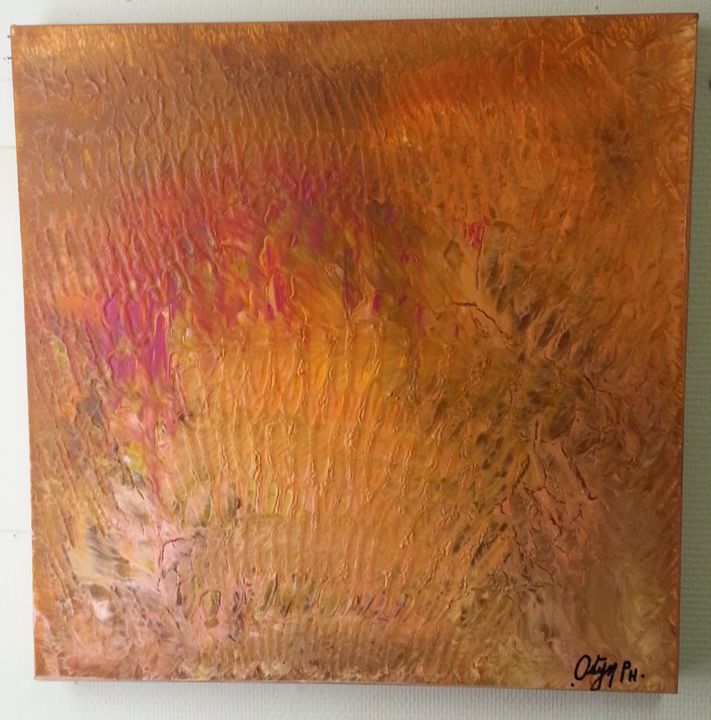 Painting titled "rayons" by Philippe Ostyn, Original Artwork, Acrylic