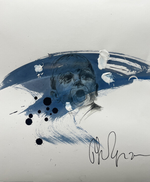 "Bébé bleu 9" başlıklı Tablo Philippe Pasqua tarafından, Orijinal sanat, Akrilik