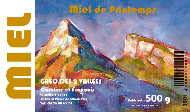 Картина под названием "MIEL DE CHARTREUSE" - Philippe Graillot (TORGALLI), Подлинное произведение искусства, Масло