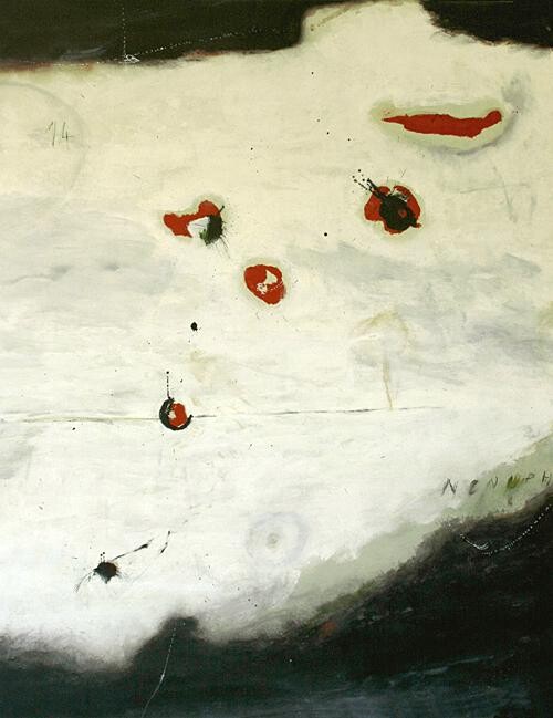 Peinture intitulée "Les nénuphars" par Philippe Roussel, Œuvre d'art originale, Huile