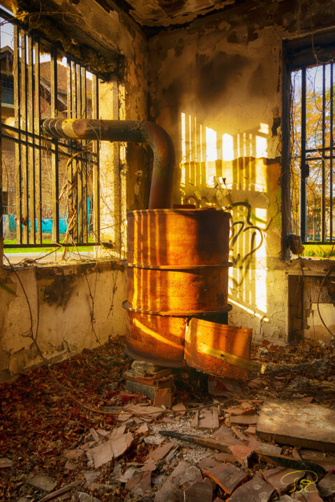 Photographie intitulée "Usine Mermoz - Four…" par Philippe Rozier (Photo-EOS), Œuvre d'art originale, Photographie numérique