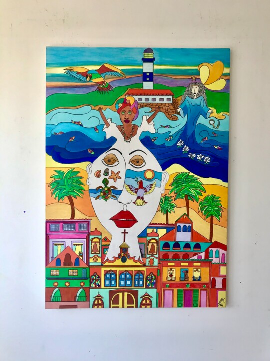 Peinture intitulée "Bahia única" par Philippe Seigle, Œuvre d'art originale, Acrylique