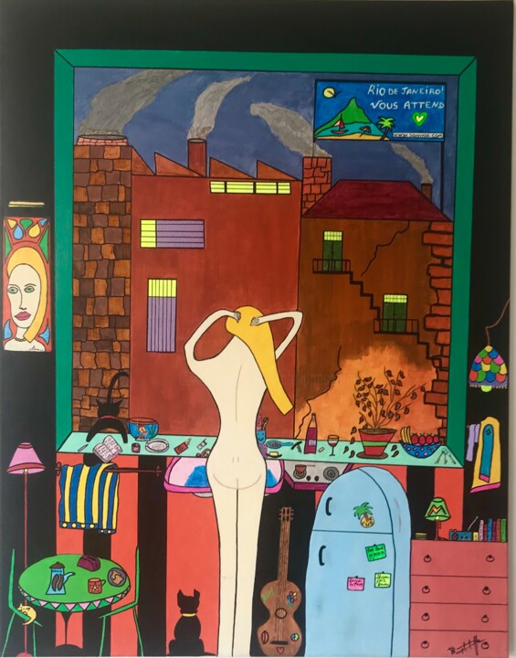 Pintura titulada "Solitude 2" por Philippe Seigle, Obra de arte original, Acrílico