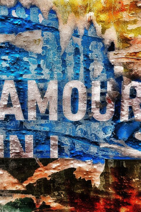 Photography titled "AMOUR" by Philippe Yvon, Original Artwork, Digital Photography Mounted on Aluminium