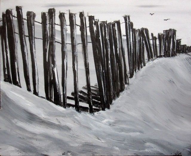 Peinture intitulée "Les dunes" par Philippe Blanchard, Œuvre d'art originale, Acrylique
