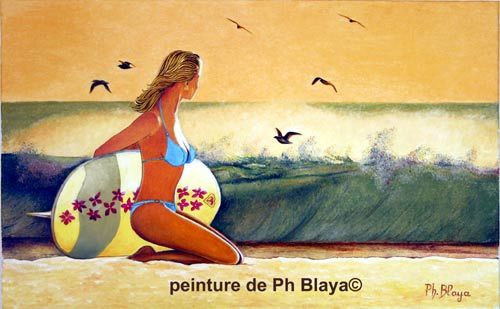 Peinture intitulée "Roxy 2006" par Philippe Blaya, Œuvre d'art originale, Huile