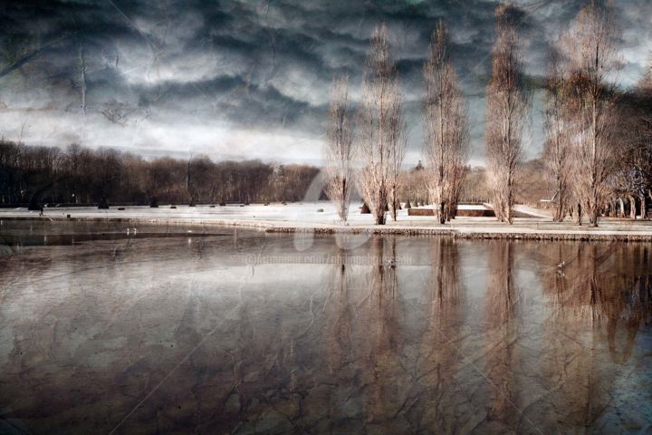 Photography titled "Plan d'eau du Parc…" by Philippe Bousseau, Original Artwork, Digital Photography