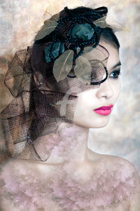 Photography titled "Rose" by Philippe Bousseau, Original Artwork, Manipulated Photography