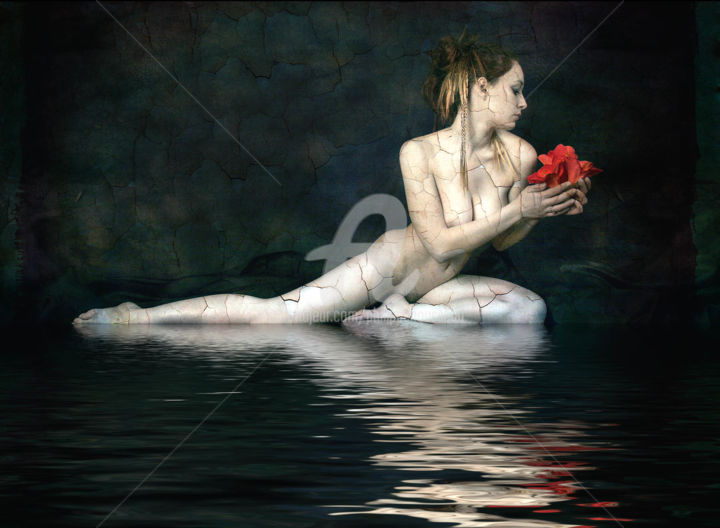 Photography titled "Laetitia Aquatique" by Philippe Bousseau, Original Artwork, Digital Photography