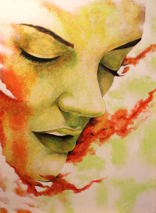 Peinture intitulée "Aubes" par Philippe Caspar, Œuvre d'art originale, Acrylique Monté sur Châssis