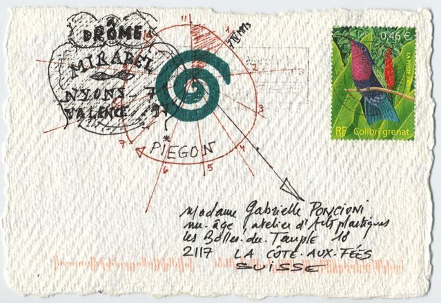 Collages intitulée "7 avril 2003 / Péri…" par Philippe Debiève, Œuvre d'art originale,