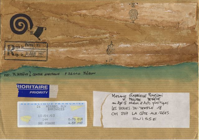 Collages intitulée "10 avril 2003 / Pér…" par Philippe Debiève, Œuvre d'art originale,